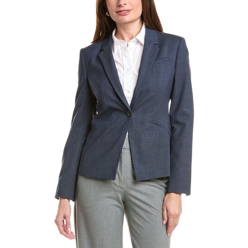 Hugo Boss Womens  Jia 9 Wool Blazer, Blue